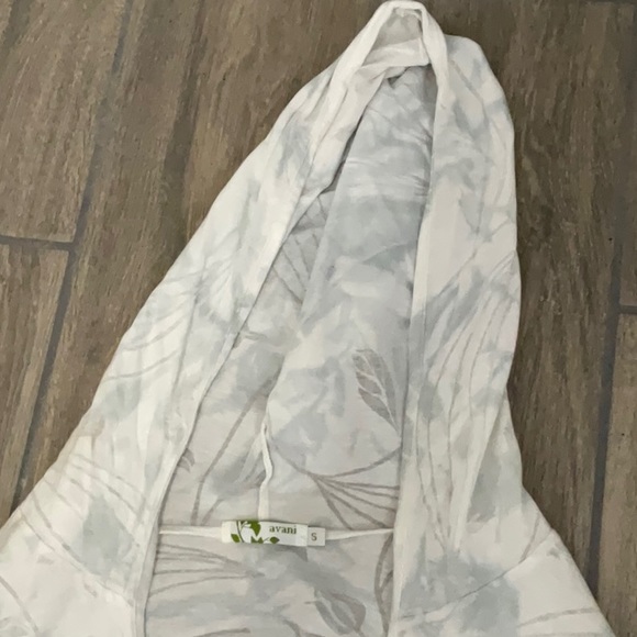 Avani hooded coverup. Size S. Thin semi see thru material. Gray, orange, purple. - Picture 5 of 5